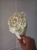 TIARA EM CROCHÊ FLOR
