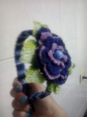 TIARA EM CROCHÊ FLOR
