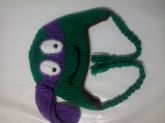 TOUCA EM CROCHÊ TARTARUGAS NINJAS DONATELLO